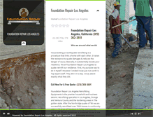 Tablet Screenshot of foundation-repair-los-angeles-la.com